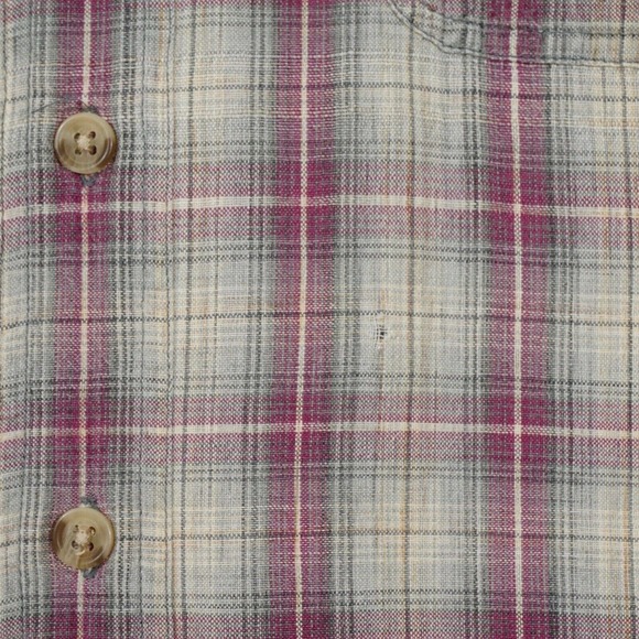 Vintage Woolrich Mens Plaid Button Up Size Large Short Sleeve Red Green - Picture 9 of 12